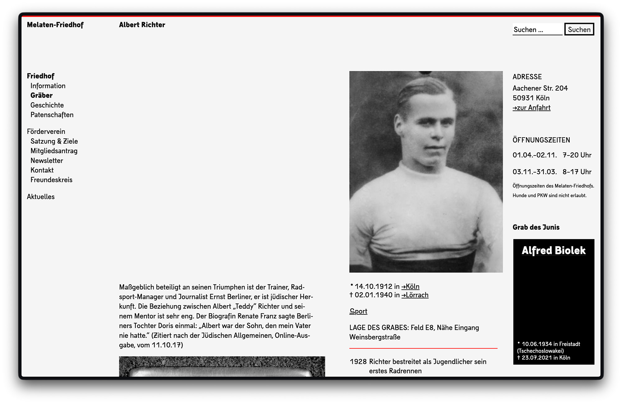 Melaten-Friedhof-Website-Grab-Albert-Richter